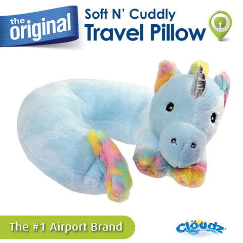 Cloudz Kids Plush Animal Neck Pillow