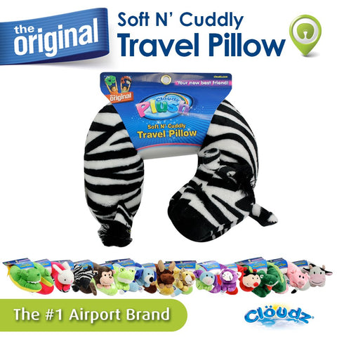 Cloudz Kids Plush Animal Neck Pillow