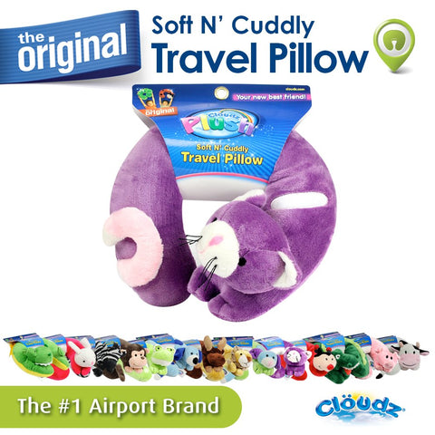 Cloudz Kids Plush Animal Neck Pillow