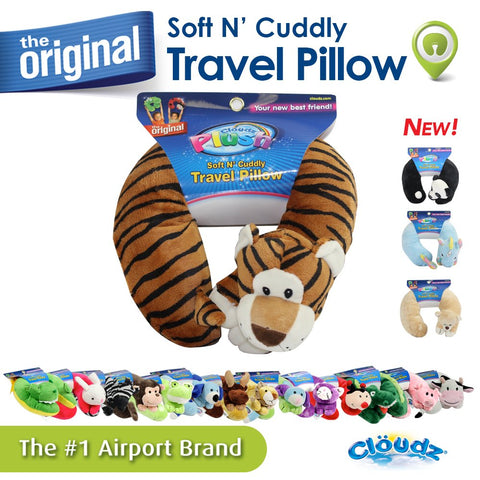 Cloudz Kids Plush Animal Neck Pillow