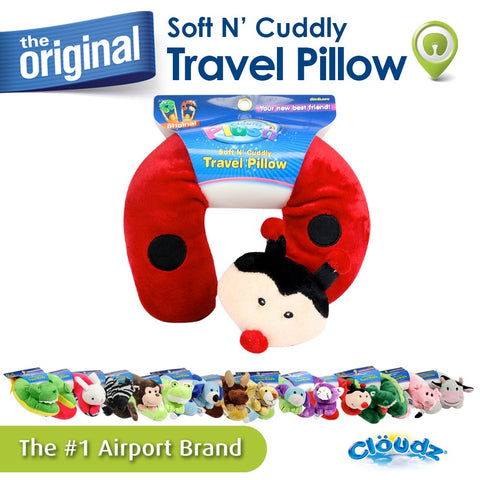 Cloudz Kids Plush Animal Neck Pillow