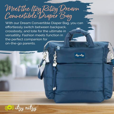 Itzy Ritzy Dream Convertible Diaper Bag Tote Backpack