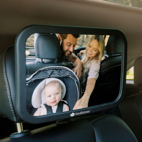 Large Shatterproof Baby Car Mirror - Safety Baby Car Seat Mirror