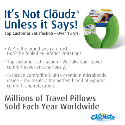 The Original Microbead Travel Pillow by Clöudz